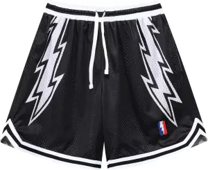DIOTSR Mens Basketball Shorts Casual Retro Graphic Shorts Athletic Running Shorts Streetwear Designer Shorts with Pockets