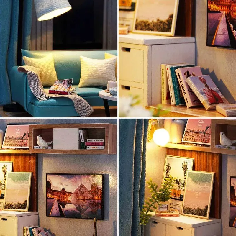 DIY Miniature House | Corner of Living Room Dollhouse Kit
