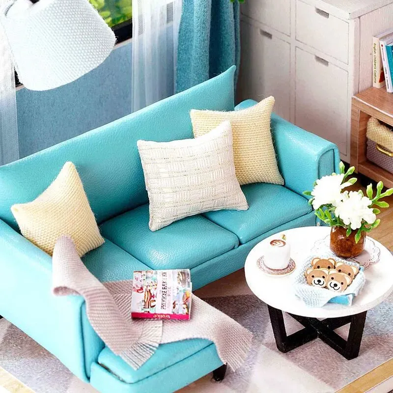 DIY Miniature House | Corner of Living Room Dollhouse Kit