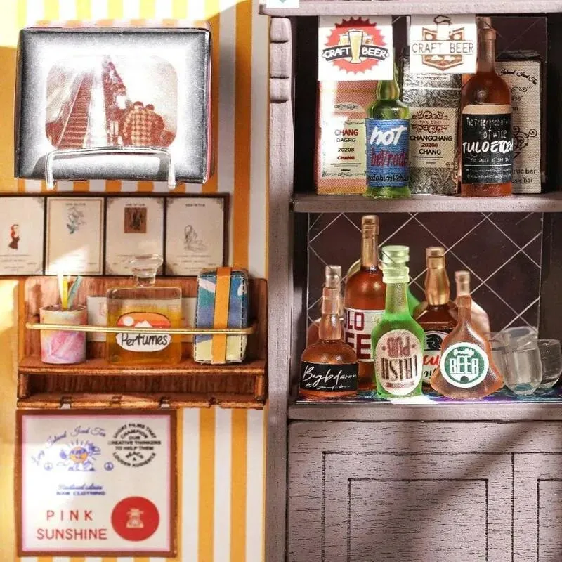 DIY Miniature House | Light Music Bar Dollhouse Kit