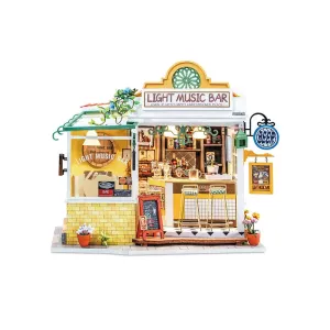 DIY Miniature House | Light Music Bar Dollhouse Kit