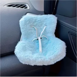Doll Car Seat for 10-17cm Dolls, Doll Have a Seat with Clips onto Car Air Vent, Adjustable Belt and Desktop Stand Display Figures Car Ornament for Blind Box Doll Fans, Collectors (G)