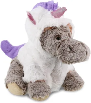 DolliBu Floppy Moose Unicorn Plush Stuffed Animal Toy - Super Soft Moosecorn Dress Up with Removable Plush Unicorn Outfit, Cute Fantasy Wildlife Gift - 11 Inches