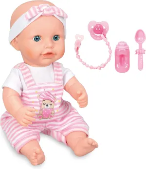 Dolls 15 Inches,Grow & Giggle Baby Doll – Interactive Feeding Doll with Bottle and Pacifier, for 3  Year Old Girls Gifts, Pretend Play, Collection