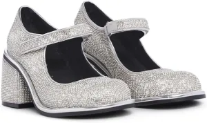 Dolls Kill Desire Me Rhinestone Mary Janes by Sugar Thrillz – Pumps with Sparkling Rhinestones, Block Heels, and Hook-and-Loop Closure, Perfect for Parties and Nights Out