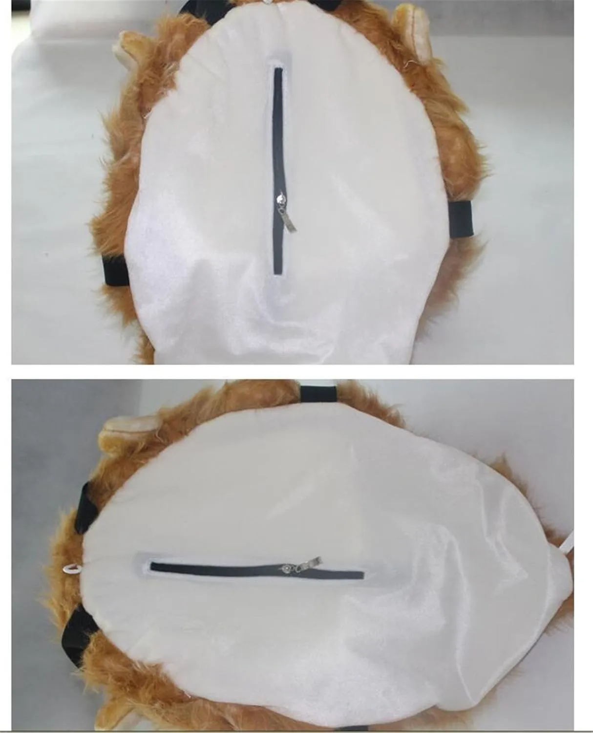 Domineering 3D Animal Backpack - Tiger Head/Lion Head, Large, Tiger Yellow