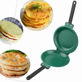 Double-Sided Pancake Frying Pan - Versatile Kitchen Utensil for Omelets and Steaks