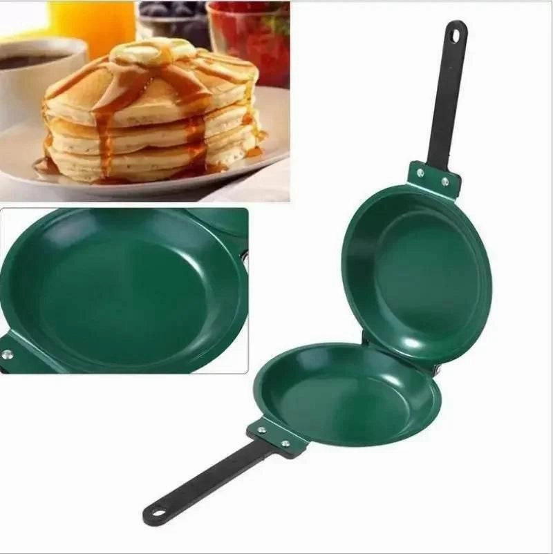Double-Sided Pancake Frying Pan - Versatile Kitchen Utensil for Omelets and Steaks