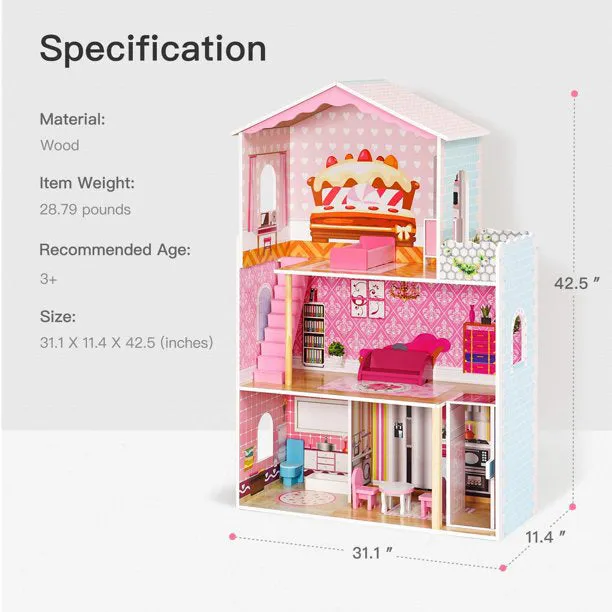 Dreamy Wooden Dollhouse
