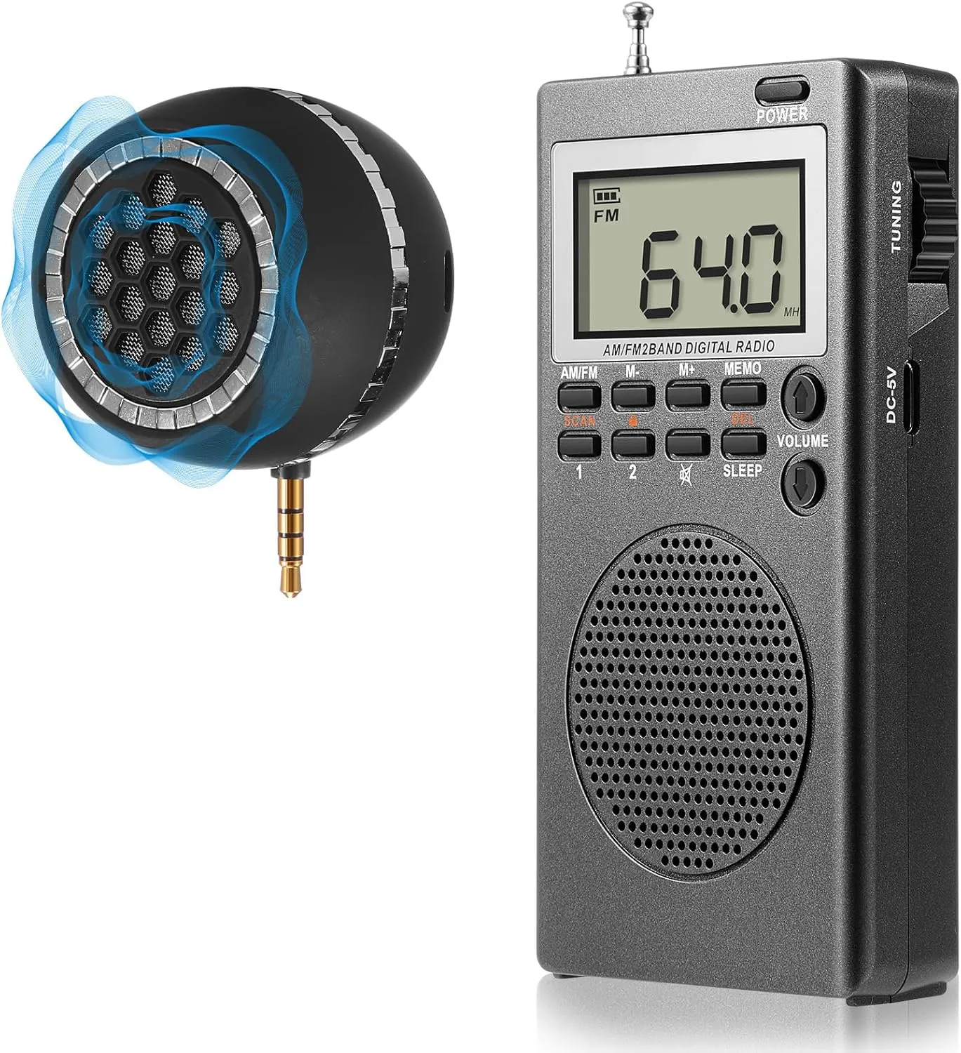 Dunzy Ghost Hunting Equipment Kit Include Radio for Ghost Hunting and Portable Speaker, Paranormal Equipment Investigation Device