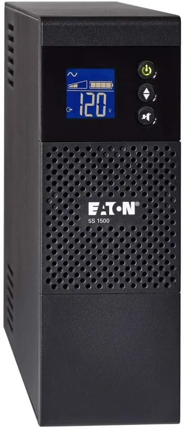 Eaton 5S1500LCD UPS Battery Backup & Surge Protector, 1500VA / 900W, AVR, LCD Display, Line Interactive