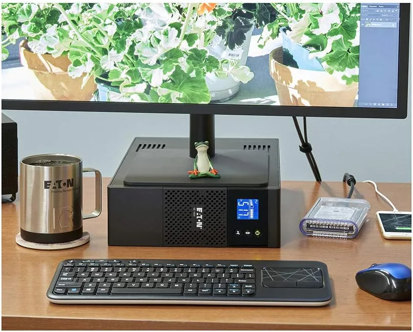 Eaton 5S1500LCD UPS Battery Backup & Surge Protector, 1500VA / 900W, AVR, LCD Display, Line Interactive