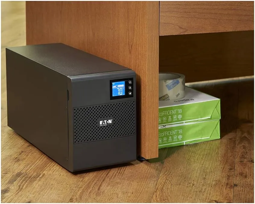 Eaton 5SC1500 Pure Sinewave UPS Battery Backup, 1440VA / 1080W, AVR, LCD Display, Line Interactive