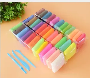 Eclet (Pack of 12) Air Dry Clay, Colorful Children Soft Clay, Creative Art Crafts, Gifts for Kids-Multi Color. Non-Toxic Modeling Magic Fluffy Foam Bouncing Clay Putty Kit for Kids with Tools .2