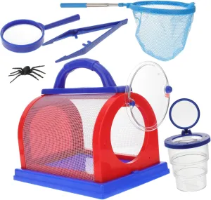Educational Collection Kit Boys and Girls Outdoor Explorer Catcher Observation Cage Catching Net Magnifier for Nature Exploration