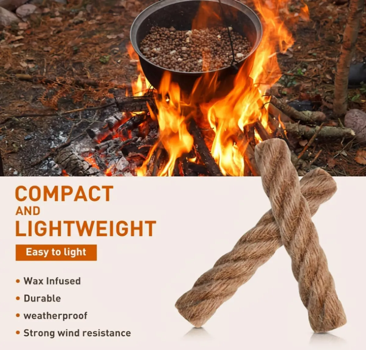 eGreen Fire Starter Complete Kit, 10/15/20 Magnesium Bags, 5/16" Ferro Rod, Multi-Tool Striker, Wax Jute Rope, Outdoor Survival Camping Bushcraft Bug Out Bag Set
