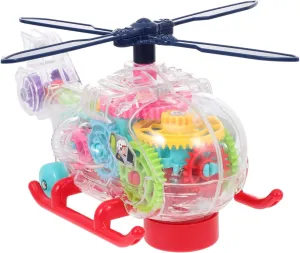 Electric Helicopter for Musical Light Up Function Safe Assembly Plaything for Boys Birthdays Lightweight and Portable for Outdoor Fun