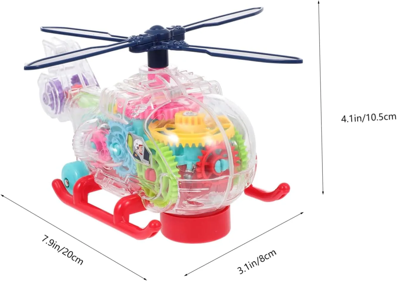 Electric Helicopter for Musical Light Up Function Safe Assembly Plaything for Boys Birthdays Lightweight and Portable for Outdoor Fun