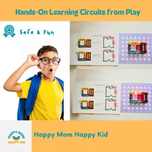 Electronics Discovery Kit - The Best and Safest Kit for Kids to Explore and Build Over 200 DIY Electronic Circuits Projects, Hands-On Learning Circuits from Play, STEM Educational Toy