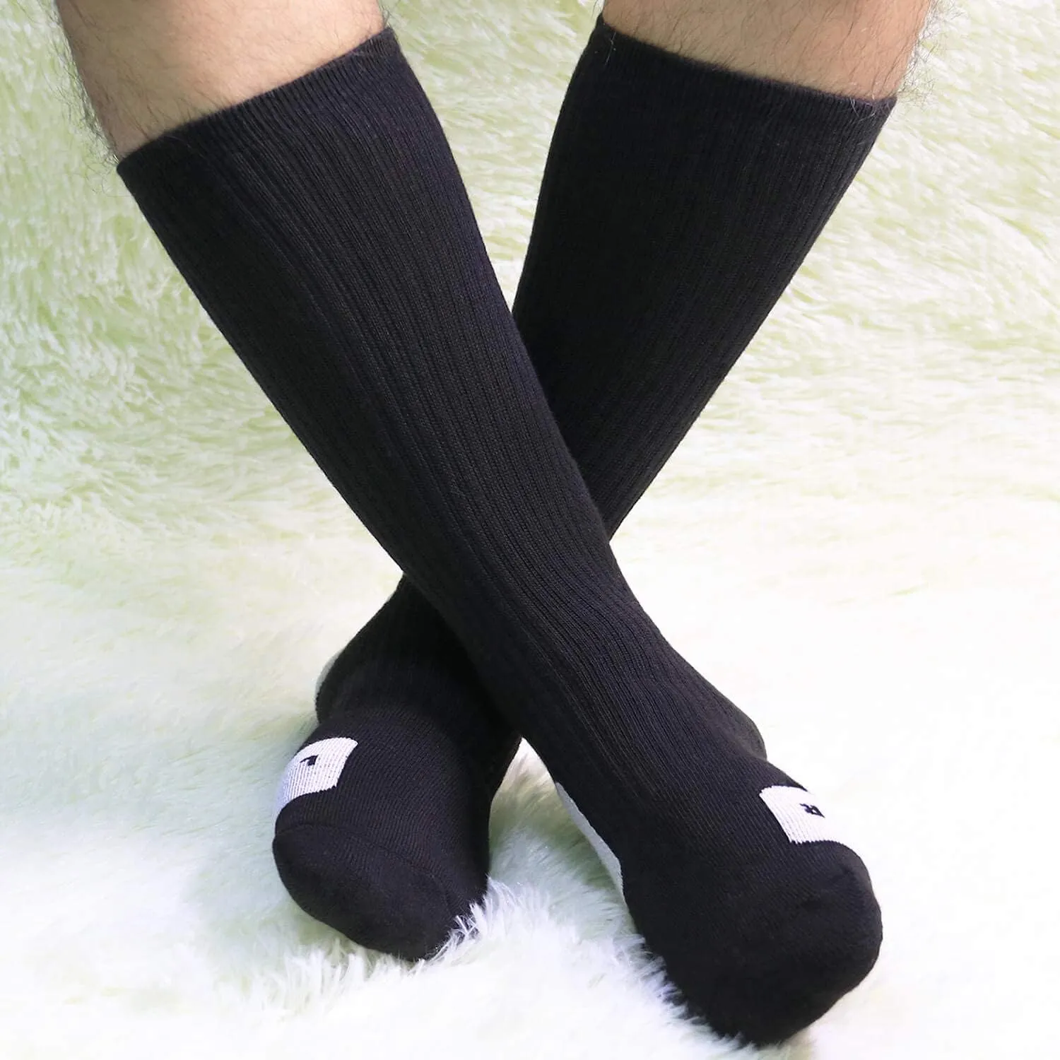 Elite Basketball Socks Cushioned Athletic Crew Socks Thick Compression Sports Socks for Men & Women