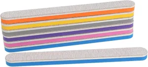 Emery Boards Nail Care kit with Nail File Buffer, 20Pcs/lot Mix Color Nail Files Buffer Sponge Double Sided Polishing Files Washable Lime a ongle 100/180