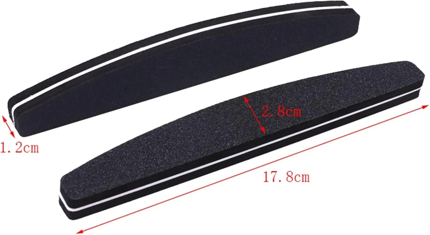 Emery Boards Nail Care kit with Nail File Buffer, 50Pcs Buffing Sanding Files Block Sponge Boat Nail Art Buffer Polish Black Nail File 100/180(Lime)