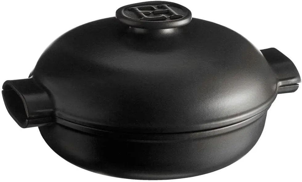 Emile Henry Delight Ceramic 2.5 Quart Braiser, Slate