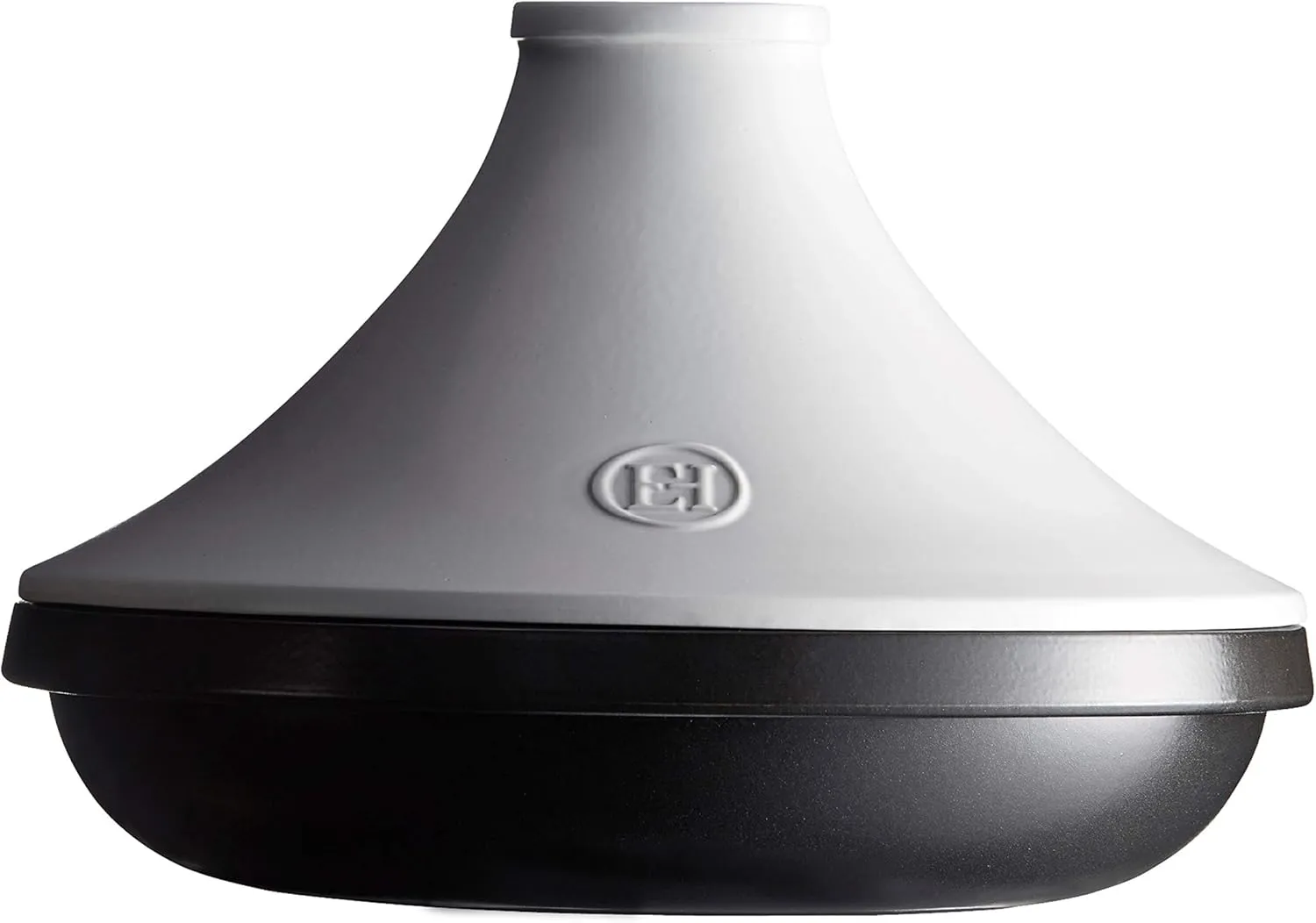 Emile Henry Delight Ceramic Tagine, 4 Qt, Slate with White
