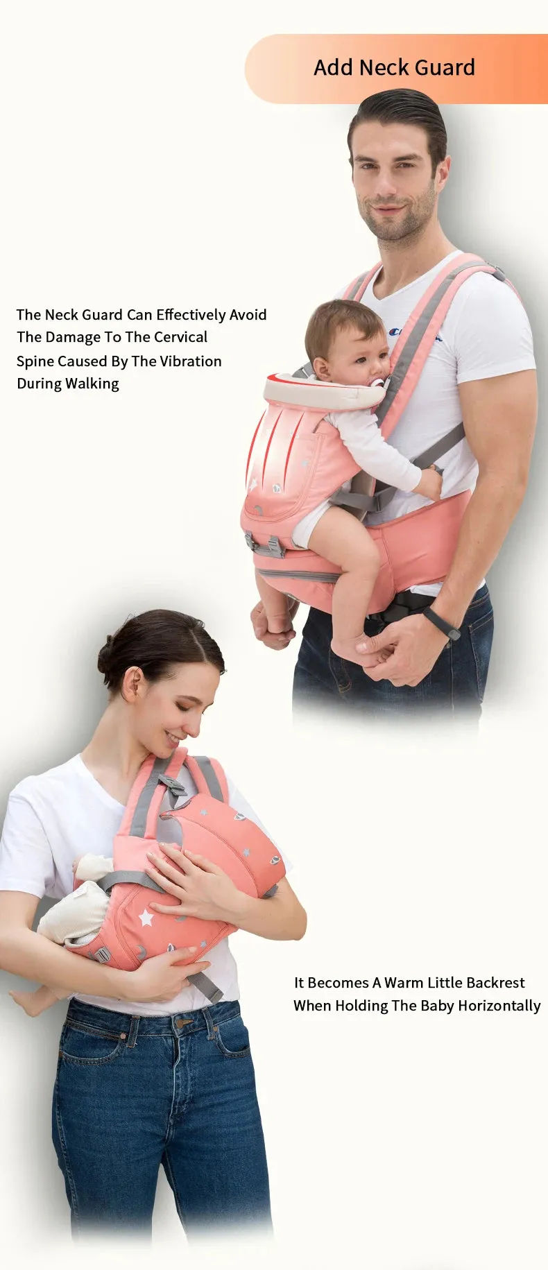 Ergonomic Infant Hipseat Baby Carrier – Front Facing