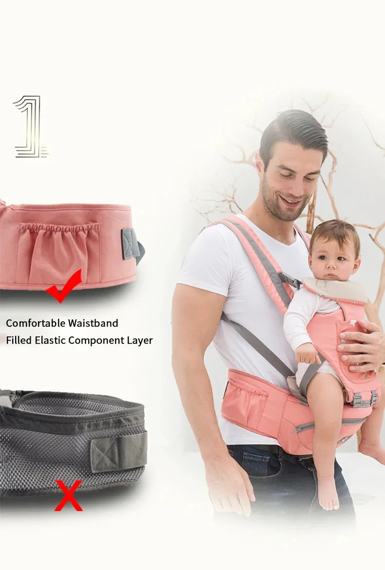 Ergonomic Infant Hipseat Baby Carrier – Front Facing