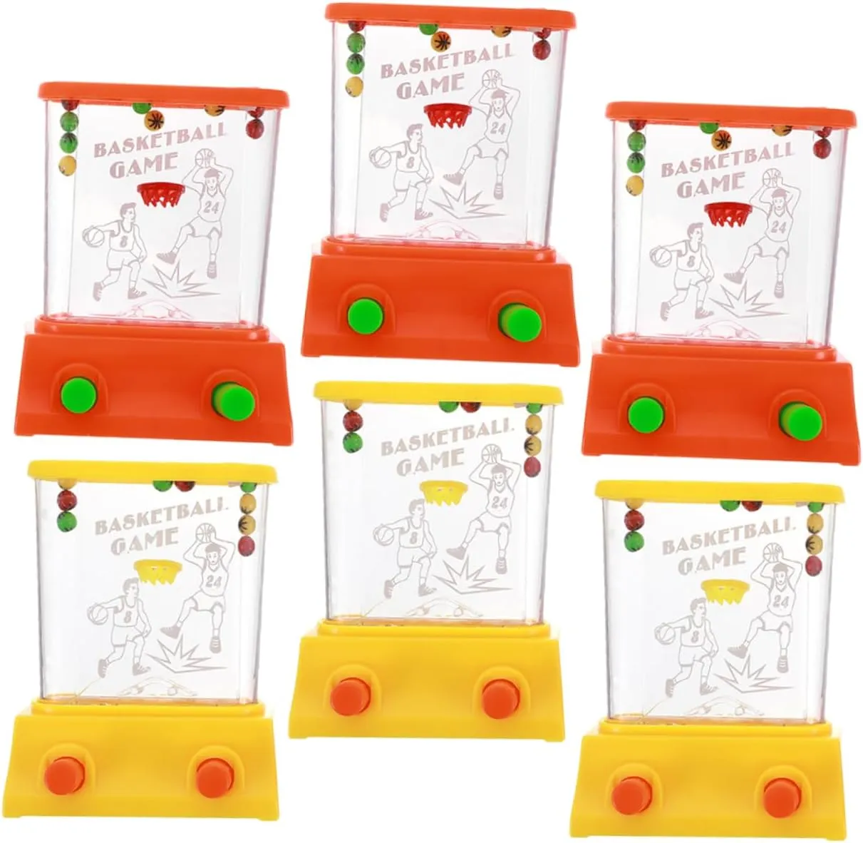 ERINGOGO 6Pcs Handheld Water Ring Toss Game for Ages Interactive Water Game for Car Trips Design for Outdoor Entertainment