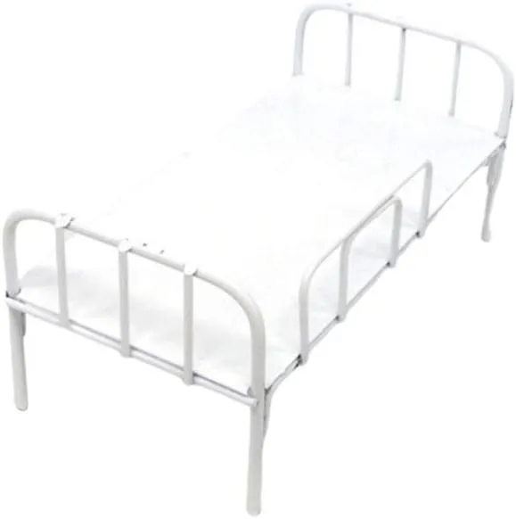 EXCEART Miniture House Furniture Miniature Furnitures Miniature Iron Bed Simulated Bed Iron Bed Toy Mini Furniture Ornaments Miniature Dollhouse Bed Miniatures Mini Bed Big Bed Model White