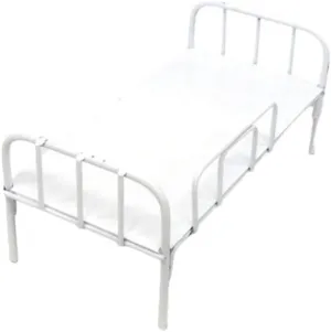 EXCEART Miniture House Furniture Miniature Furnitures Miniature Iron Bed Simulated Bed Iron Bed Toy Mini Furniture Ornaments Miniature Dollhouse Bed Miniatures Mini Bed Big Bed Model White
