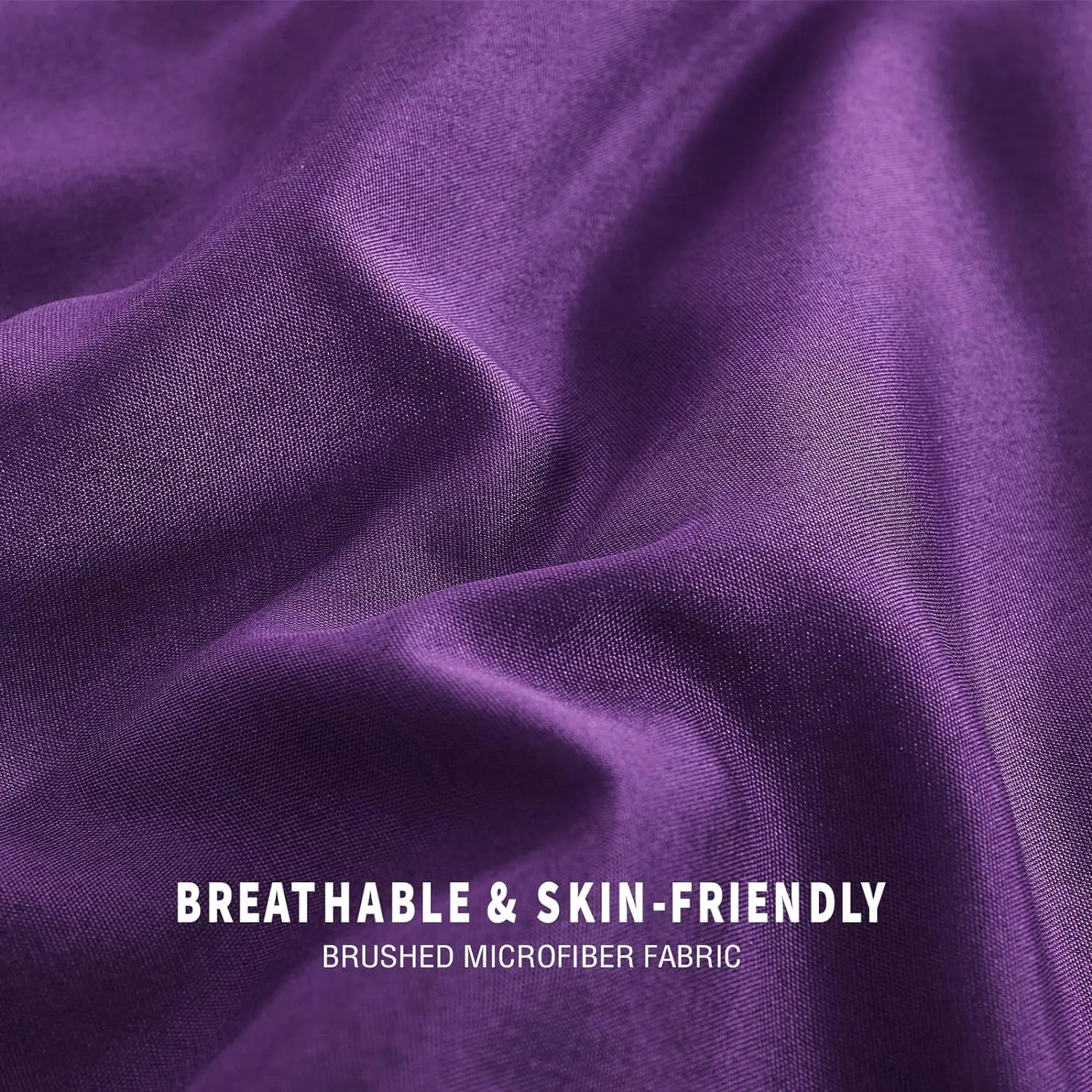 Exclusivo Mezcla Lightweight Summer Reversible Queen Size Comforter Set, Down Alternative Comforter with 2 Pillow Sham, Queen Size Bedding Set for All Seasons, Deep Purple/Lilac