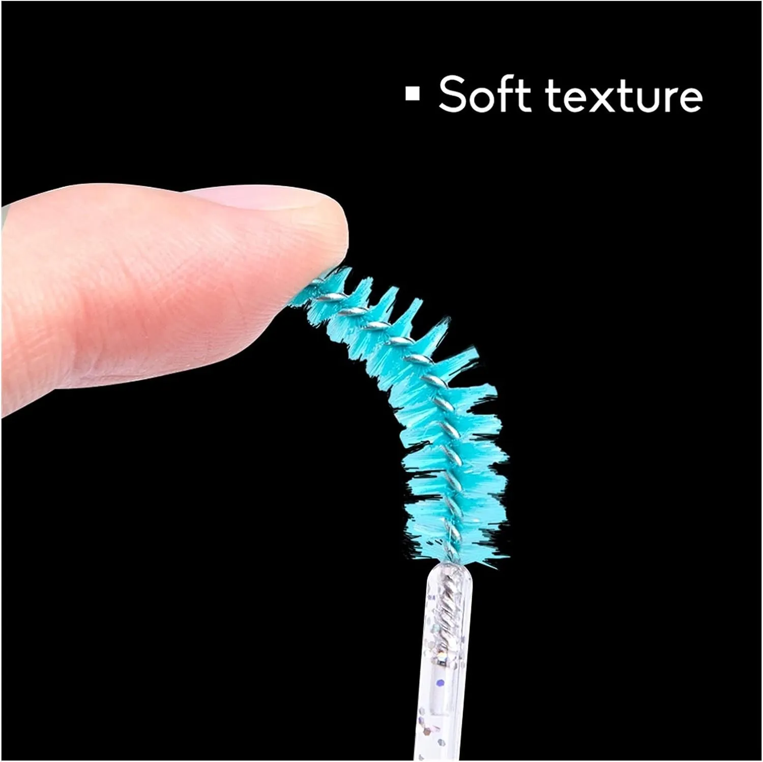 Eyelash Extension Disposable Eyebrow Brush Mascara Wand Applicator Spoolers Eye Lashes Cosmetic Brushes Set Makeup Tools (Color : 25pcs Green)