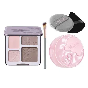 Face Highlighter Contour Shading Palette Light Purple Face Loose Powder