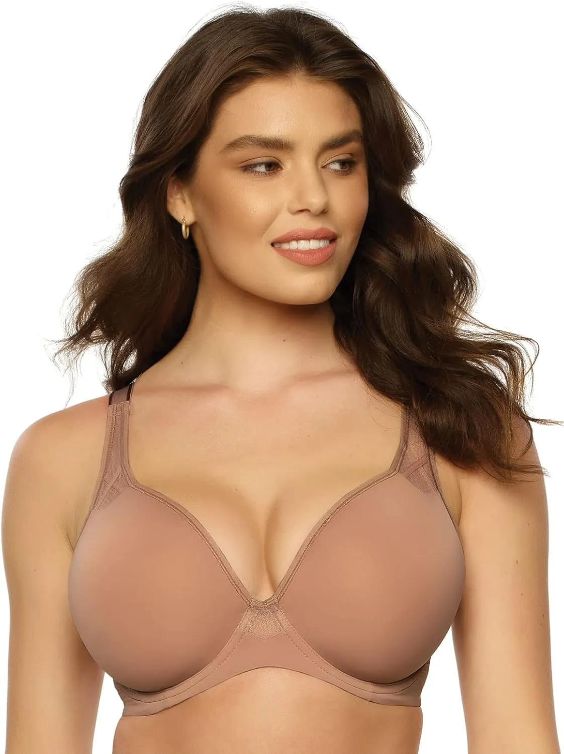 Felina Paramour Amaranth Plush T-Shirt Bra w/Sheer Details 2-Pack