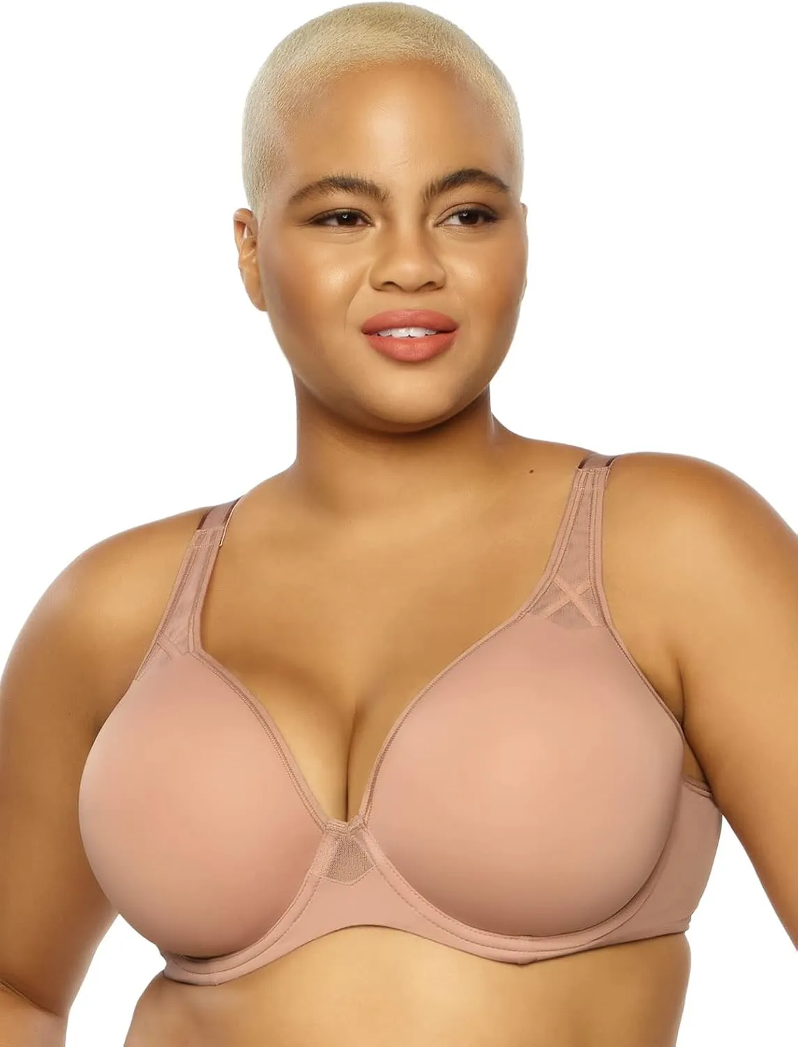 Felina Paramour Amaranth Plush T-Shirt Bra w/Sheer Details 2-Pack