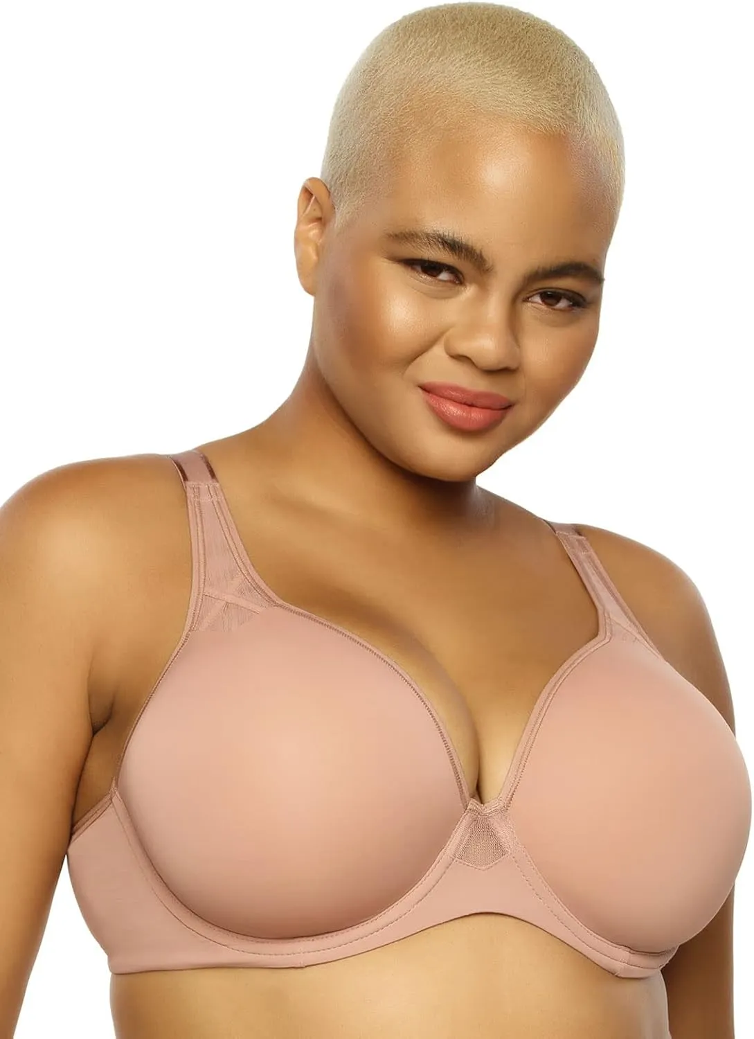 Felina Paramour Amaranth Plush T-Shirt Bra w/Sheer Details 2-Pack