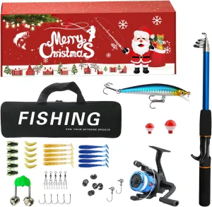Fishing Pole Set, Portable Fishing Tools, Lightweight Telescopic Rod, Fishing Rod And Reel Combo, Saltwater Fishing Gear, Freshwater Fishing Equipment, Telescopic Fishing Rod, Fishing Reel With Bag, C
