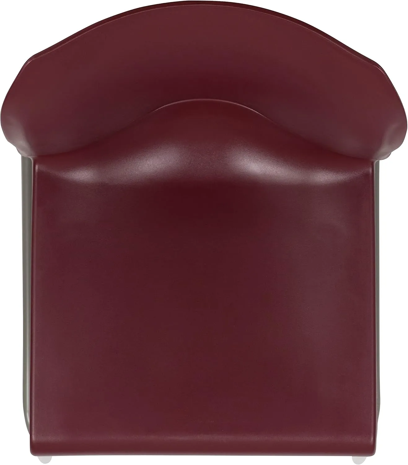 Flash Furniture HERCULES Series 5 Pack 880 lb. Capacity Burgundy Full Back Contoured Stack Chair with Gray Powder Coated Sled Base