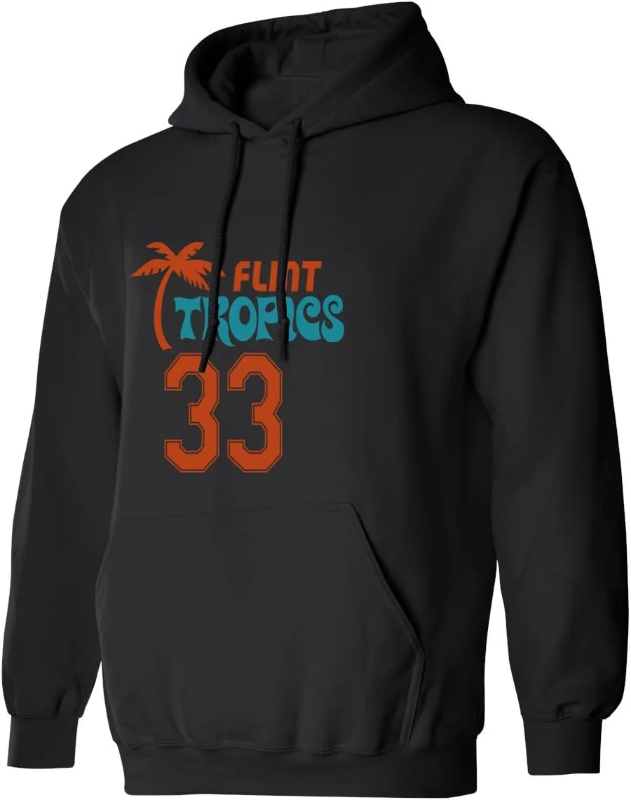 Flint Tropics Jackie Moon 33 Semi Pro Basketball Men's Hoodie Sweatshirt