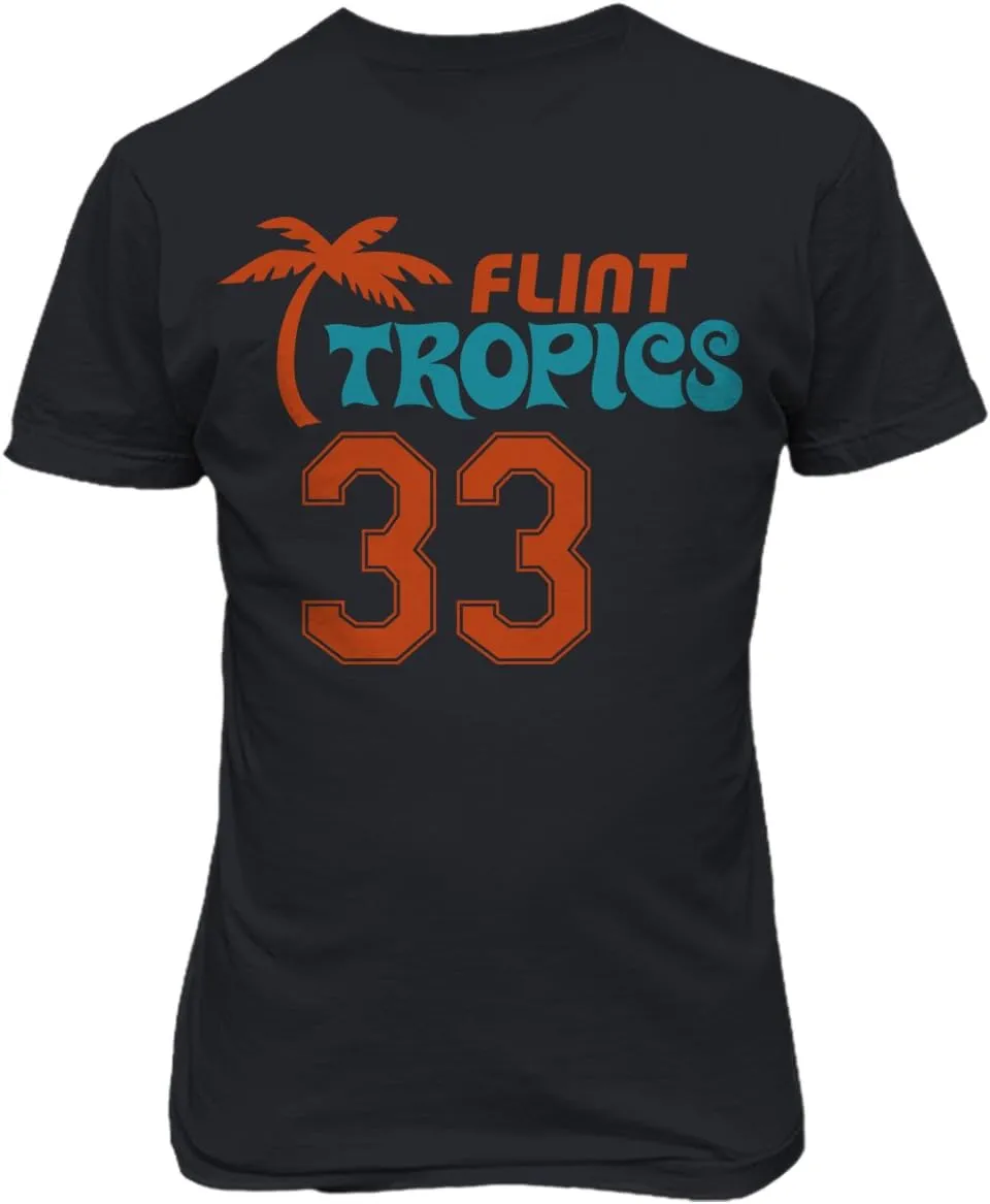 Flint Tropics Jackie Moon 33 Semi Pro Basketball Men's T Shirt