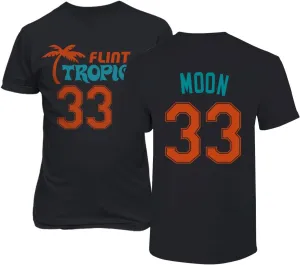 Flint Tropics Jackie Moon 33 Semi Pro Basketball Men's T Shirt