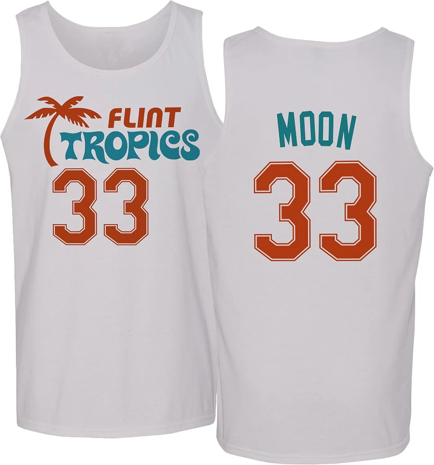 Flint Tropics Jackie Moon 33 Semi Pro Basketball Men's Tank Top