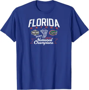 Florida Gators National Champs 2025 Men's Basketball Dunk T-Shirt