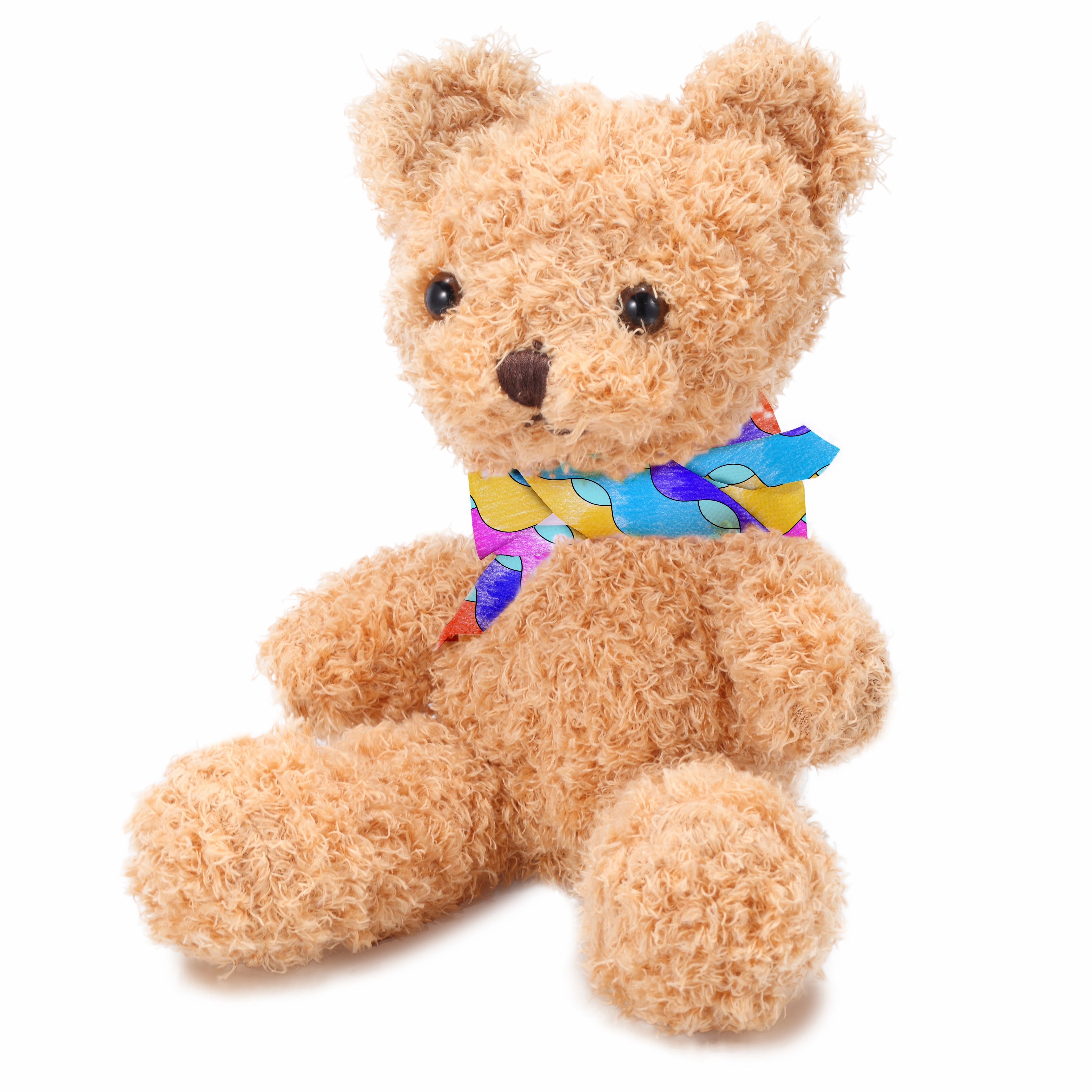 Fluffy Teddy Stuffems With Bandana