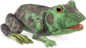 Folkmanis Frog Life Cycle Hand Puppet, Green, 8"