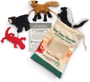 Folkmanis Great Smokey Mountain Animal Set, Multicolor