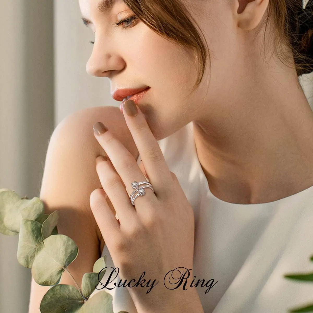 FOREVER QUEEN Women Rings Star Sun Colorful Zircon Adjustable 925 Sterling Silver Rainbow Toe Rings Thumb Rings for Women